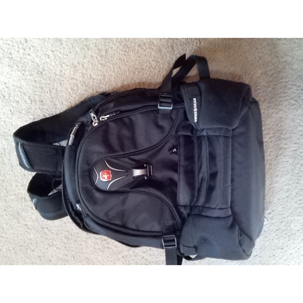 Swiss Gear Airflow Laptop Tablet Backpack Black Scan Smart Compartments